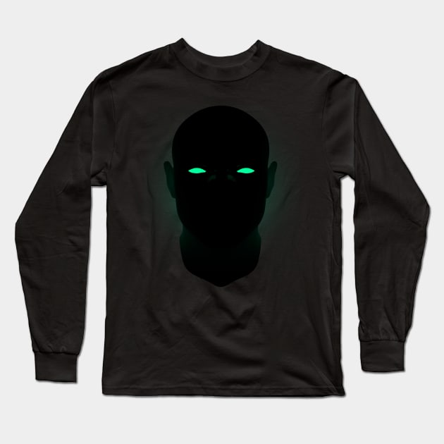 Green Eyes Long Sleeve T-Shirt by Beardedguy